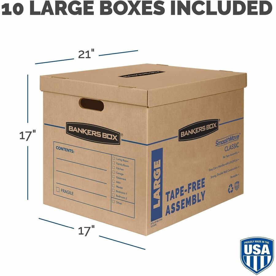 17 X 17 X 9 Corrugated Cardboard Boxes - Heavy-Duty Shipping & Moving Boxes