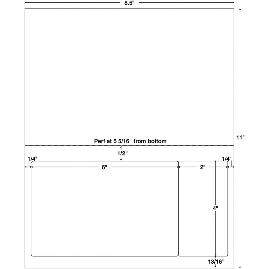 Sparco Laser, Inkjet Integrated Label Form - White - Craft Supplies ...