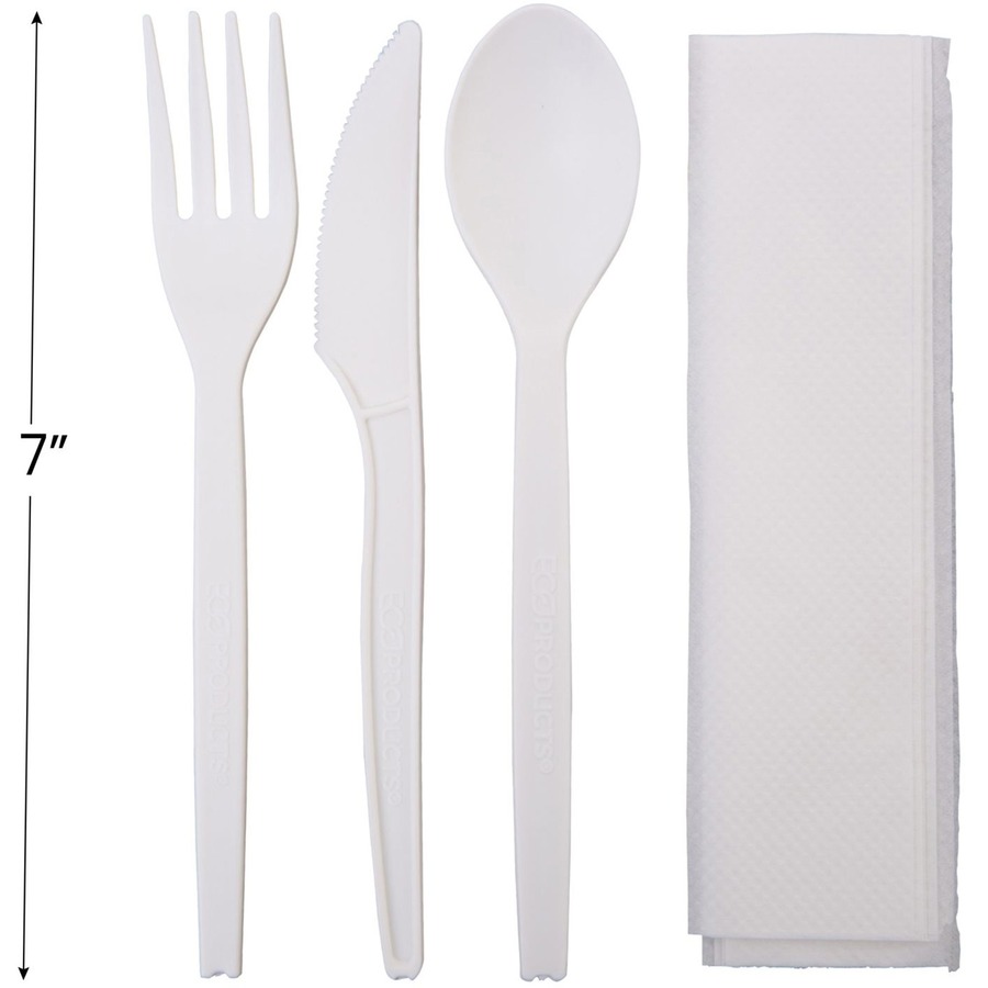 Picture of Eco-Products 7" PSM Cutlery Kit - Wrapped Sets