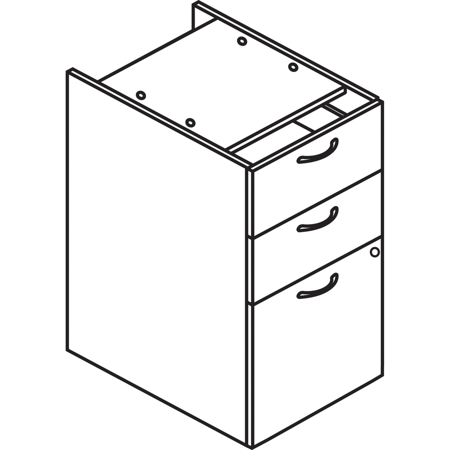 Caisson de bureau en stratifi&eacute; HON