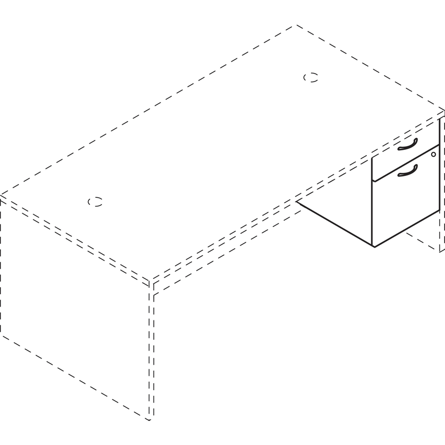 Caisson de bureau en stratifi&eacute; HON