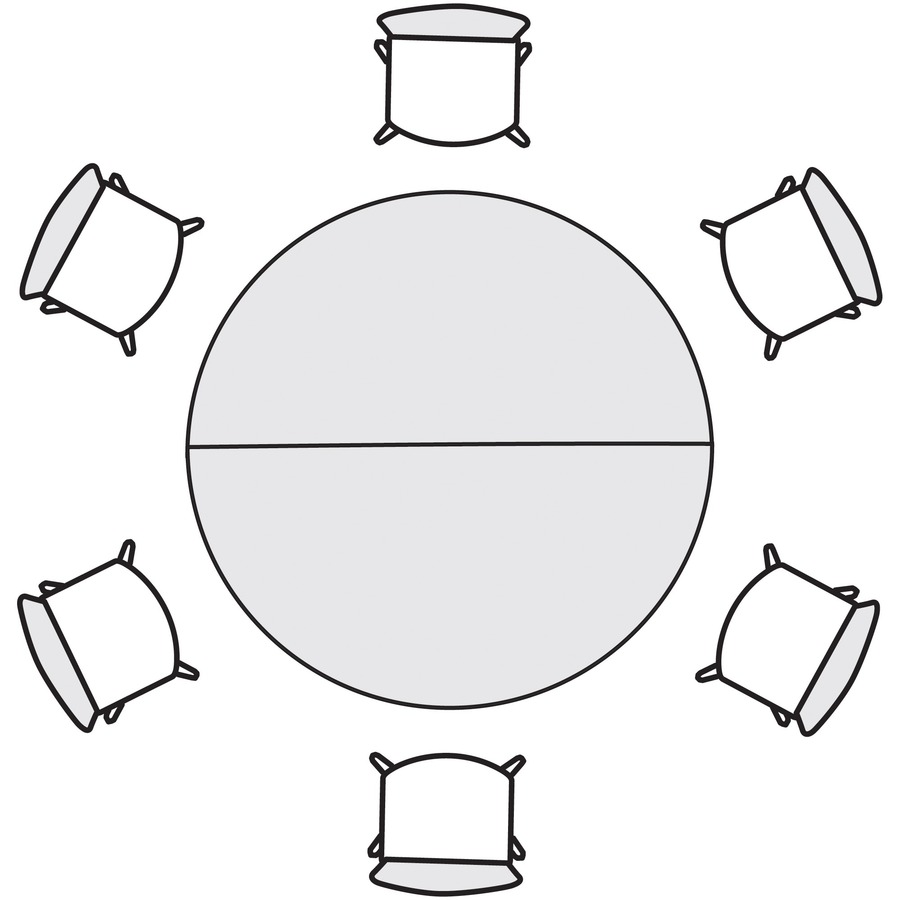 Picture of HON Build Series Half-round Tabletop