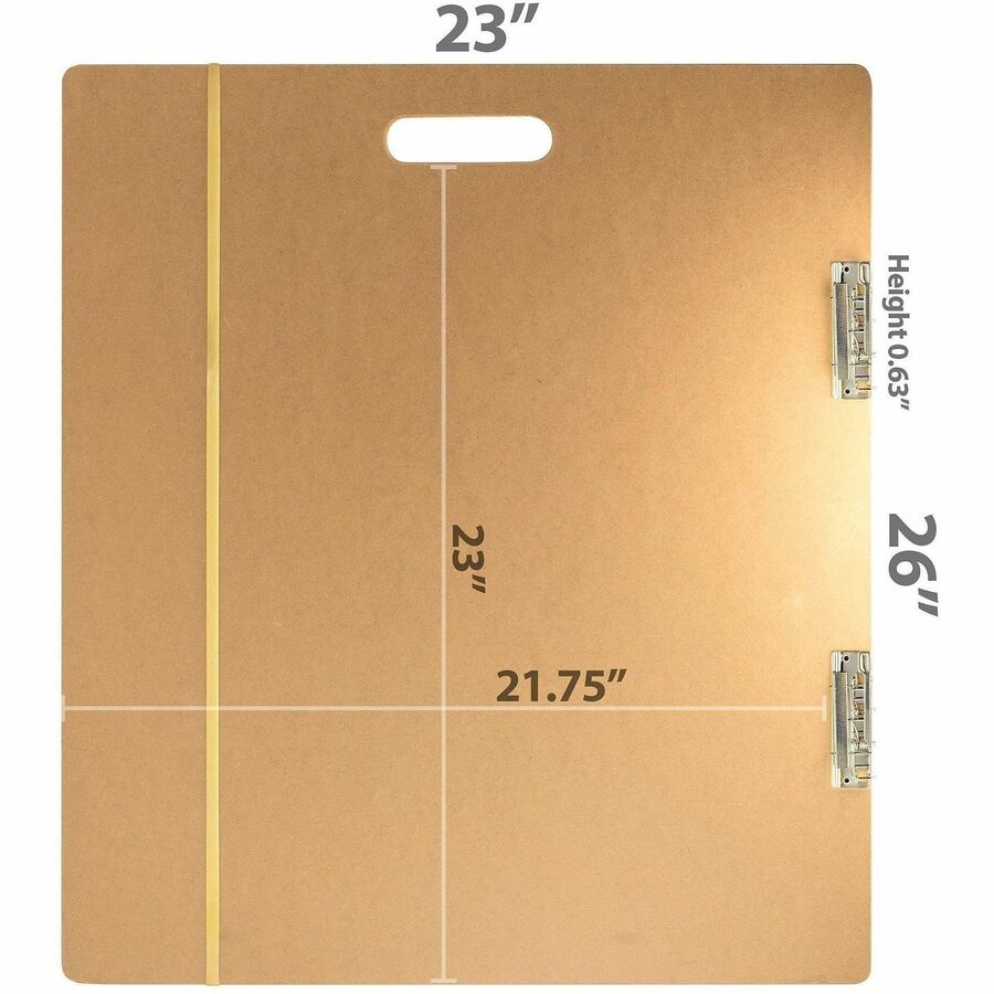 Officemate 83099 Artist Sketch Clip Board, 23"x 26" - Heavy Duty - Hardboard - Wood - 1