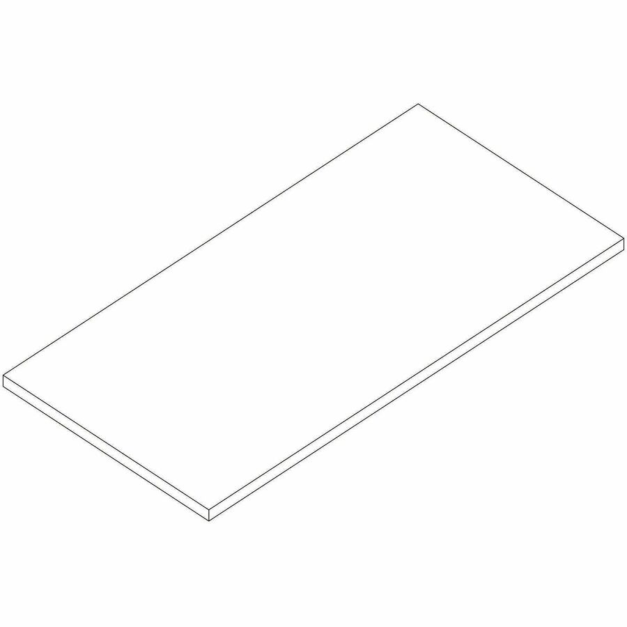 Lorell Multipurpose Tabletops - Laminated Rectangle Top - 24" Table Top Width x 48" Table Top Depth x 1" Table Top Thickness - 1" Height - Training, Multipurpose - Assembly Required - Modern Elm - Particleboard Top Material - 1 Each