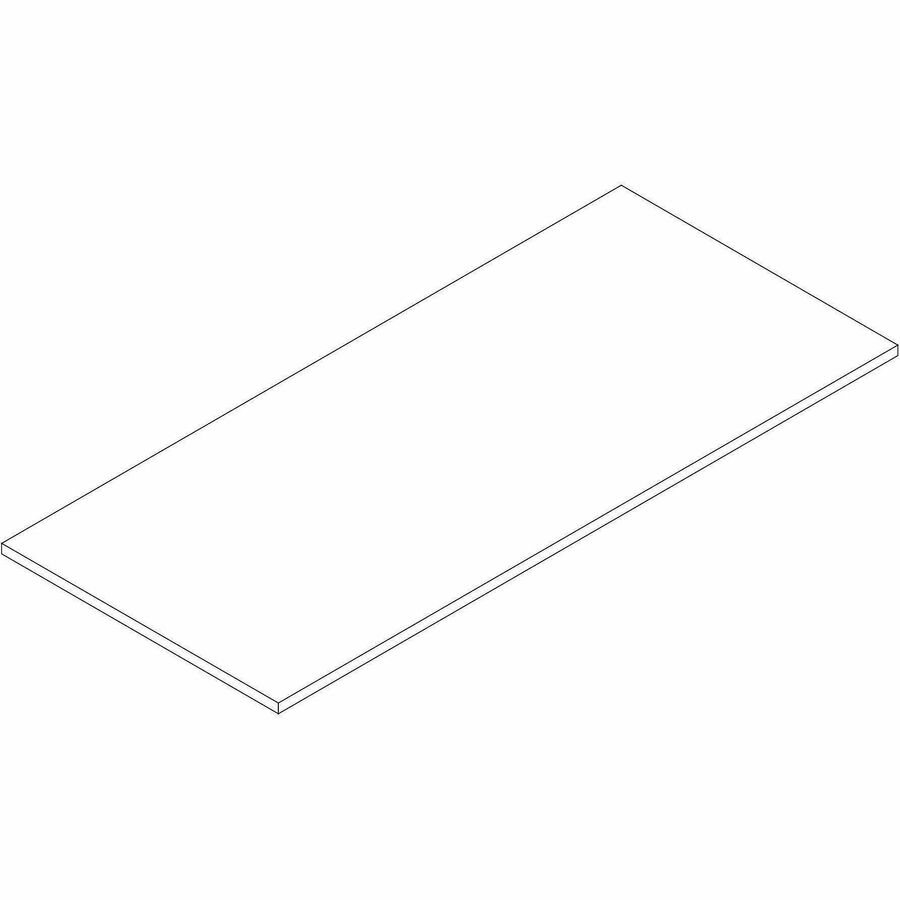 Lorell Multipurpose Tabletops - Laminated Rectangle Top - 30" Table Top Width x 66" Table Top Depth x 1" Table Top Thickness - 1" Height - Training, Multipurpose - Assembly Required - Modern Elm - Particleboard Top Material - 1 Each