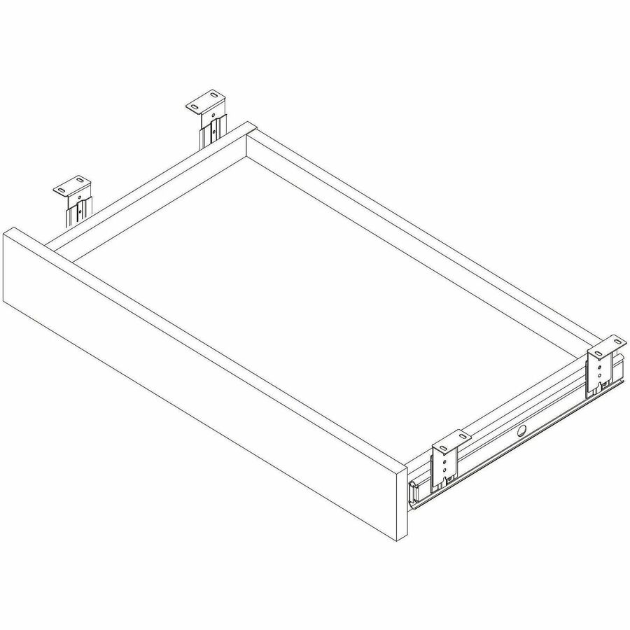 Lorell Essential Series Laminate Desking & Accessory - 5.1" Height x 16.7" Width x 28.4" Depth - Material: Laminate - Finish: Laminate, Modern Elm - Durable - For Desk - 1 Each