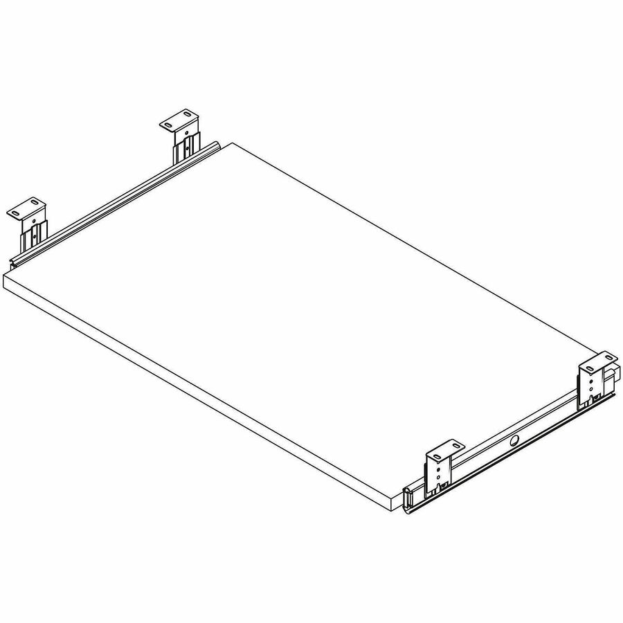 Lorell Essential Series Laminate Desking & Accessory - 0.7" Height x 26" Width x 15.4" Depth - Material: Melamine Laminate - Finish: Melamine, Laminate, Modern Elm - Durable - For Desk, Keyboard - 1 Each
