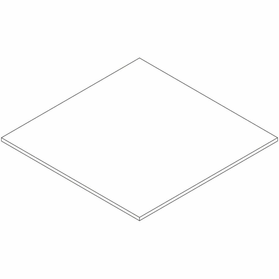 Lorell Essentials Modular Conference Tables - 1" Height x 47" Width x 47" Depth - Band Edge - Finish: Modern Elm - Laminate, Melamine Table Top - Modular, Eco-friendly - For Conference Table, Meeting, Office - 1 Each