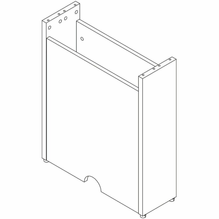 Lorell Essentials Modular Conference Tables - 28.5" Height x 23.6" Width x 7.9" Depth - Band Edge - Finish: Modern Elm - Modular, Eco-friendly - For Conference Table, Meeting, Office - 1 Each