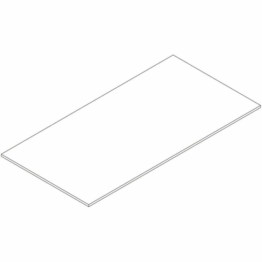 Lorell Essentials Modular Conference Tables - 1" Height x 94" Width x 47" Depth - Band Edge - Finish: Modern Elm - Laminate, Melamine Table Top - Modular, Eco-friendly - For Conference Table, Meeting, Office - 1 Each