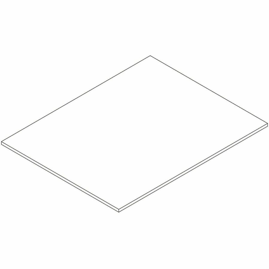 Lorell Essentials Modular Conference Tables - 1" Height x 59" Width x 47" Depth - Band Edge - Finish: Modern Elm - Laminate, Melamine Table Top - Modular, Eco-friendly - For Conference Table, Meeting, Office - 1 Each