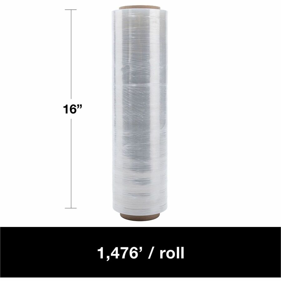 Lindenmeyr Cast Conventional Hand Film - 16" Width x 1476 ft Length - Puncture Resistant - Clear - 4 / Carton - Kennedy Office