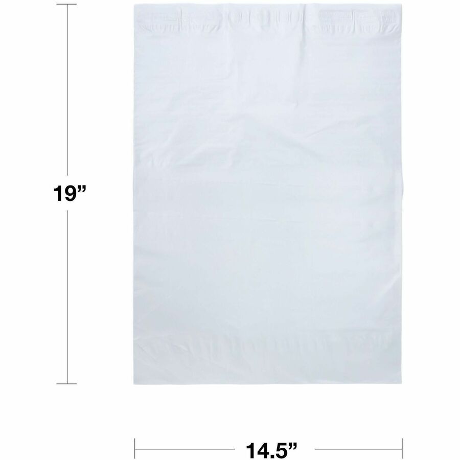 Lindenmeyr Explorer Poly Self-Seal Mailers - Mailing/Shipping - #7 - 14 1/2" Width x 19" Length - Self-sealing - White - Polyethylene - 250 / Carton - Kennedy Office