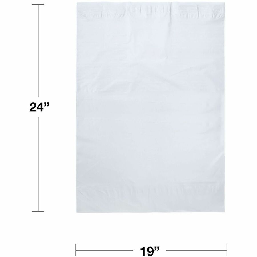Lindenmeyr Explorer Poly Self-Seal Mailers - Mailing/Shipping - #8 - 19" Width x 24" Length - Self-sealing - White - Polyethylene - 120 / Carton - Kennedy Office