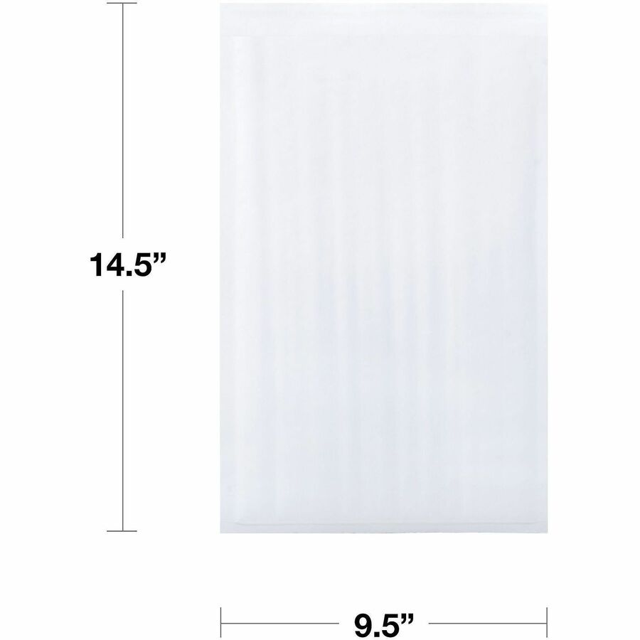 Lindenmeyr Explorer Self-Seal Paper Bubble Mailers - Bubble/Shipping - #4 - 9 1/2" Width x 14 1/2" Length - Self-sealing - White - Paper - 100 / Carton - Kennedy Office
