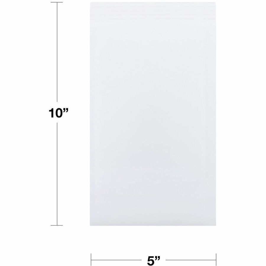 Lindenmeyr Explorer Self-Seal Paper Bubble Mailers - Bubble/Shipping - #00 - 5" Width x 10" Length - Self-sealing - White - Paper - 250 / Carton - Kennedy Office