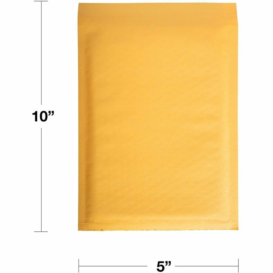 Lindenmeyr Explorer Kraft Self-Seal Bubble Mailers - Bubble/Shipping - #00 - 5" Width x 10" Length - Self-sealing - Kraft - Kraft - 250 / Carton - Kennedy Office
