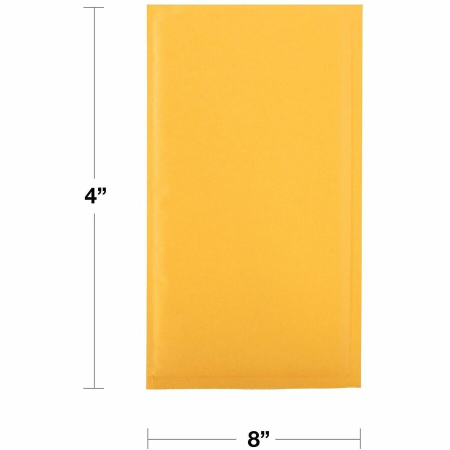 Lindenmeyr Explorer Kraft Self-Seal Bubble Mailers - Bubble/Shipping - #000 - 4" Width x 8" Length - Self-sealing - Kraft - Kraft - 500 / Carton - Kennedy Office