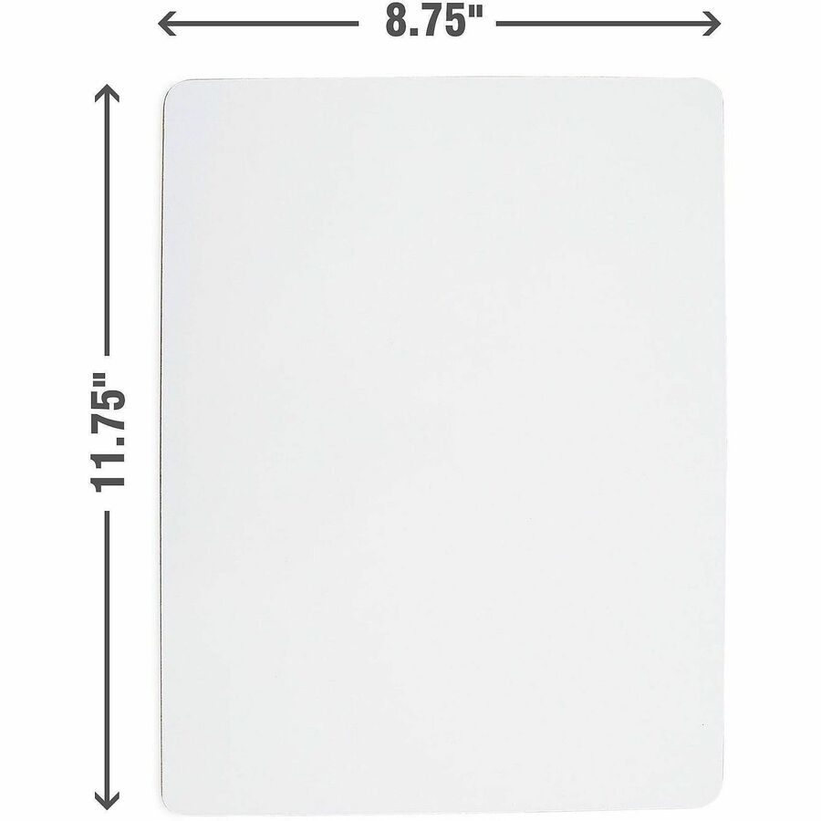 Lorell Double-Sided Dry-Erase Lap Boards - White Hardboard, Melamine Surface - Lap - Wipeable - 6/Pack - 6 / Carton