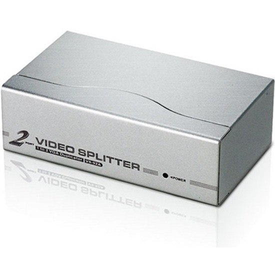 2-PORT VGA SPLITTER (350MHZ) - VS92A - IMPEDANCE 75 OHMS - MAX. DISTANCE UP TO 3