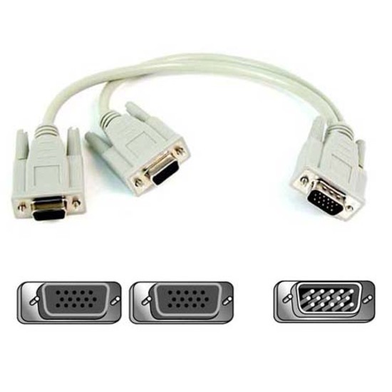 VGA MONI Y CBL-1FT LEGS;HDDB15M2XHDDB15F
