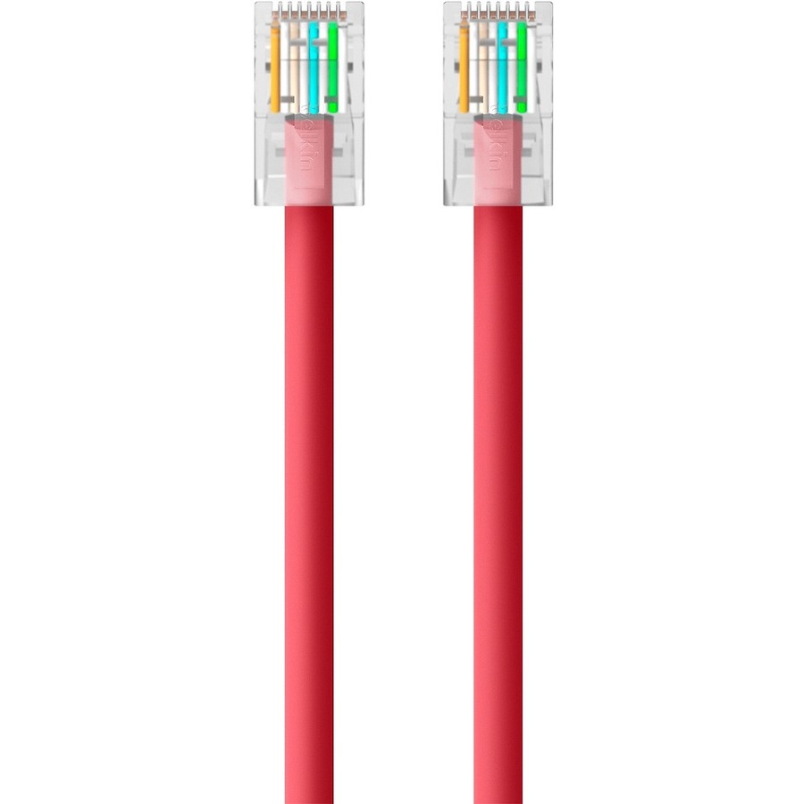 A3L791-25-RED - PATCH CORD - UNSHIELDED TWISTED PAIR (UTP) - MALE LEFT GENDER -