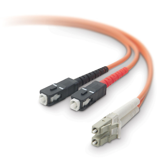 BELKIN LC TO SC DUPLEX FIBER 2M (6.5) PATCH CABLE
