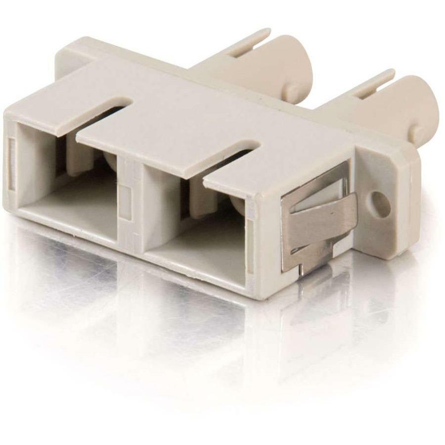 SC FEMALE TO ST FEMALE DUPLEX FIBER ADAPTER
