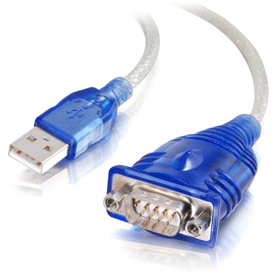 CABLES TO GO Port Authority Adaptateur série USB vers DB9 - DB-9 mâle, type A mâle - 0,46 m - Bleu (26886)