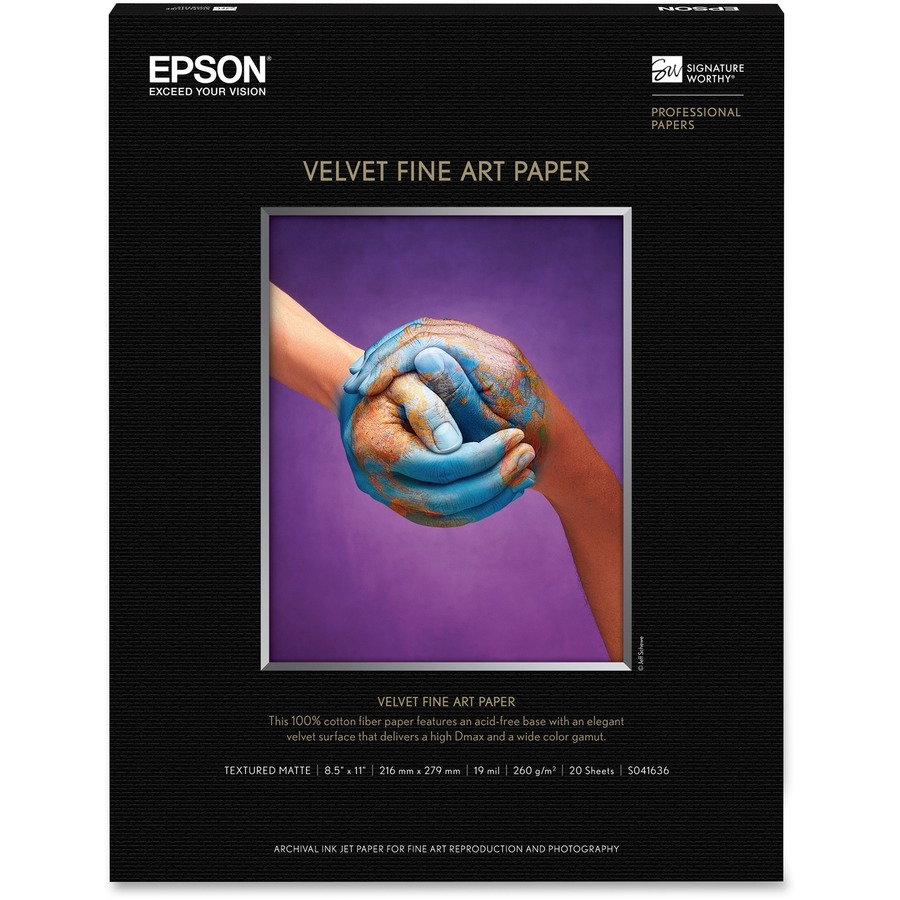 8.5X11 LETTER FINE ART PAPER VELVET F/SP2200
