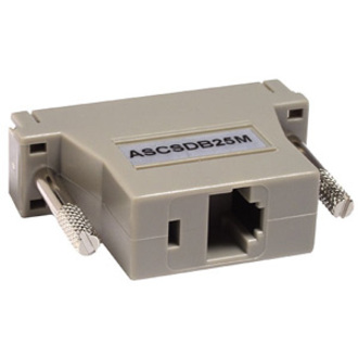 RJ-45(F) TO DB25(M) SERIAL ADAPTER FOR A FEMAL DB25 SERIAL PORT