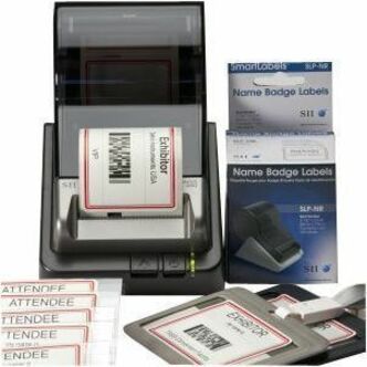 SEIKO SMART LABEL RED NAME BADGE LABELS.