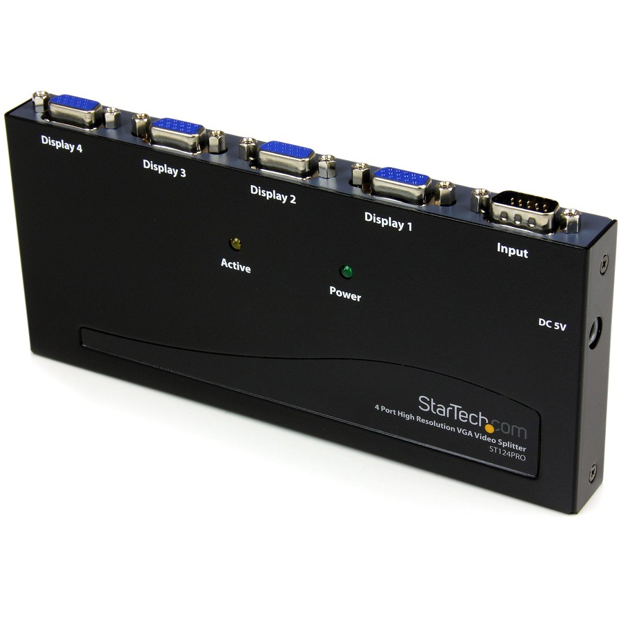 STARTECH 4 Port High Resolution VGA Video Splitter 350 MHz (ST124PRO)