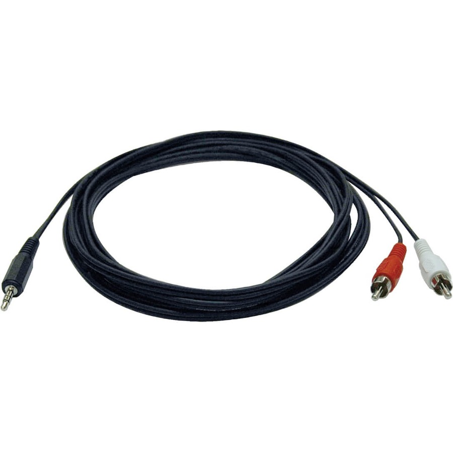 EATON TRIPP LITE SERIES 3.5 MM MINI STEREO TO RCA AUDIO Y SPLITTER ADAPTER CABLE