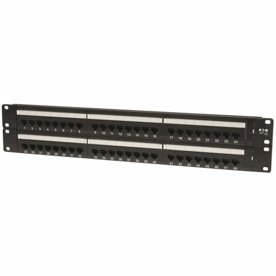 EATON TRIPP LITE SERIES 48-PORT 2U RACK-MOUNT CAT5E 110 PATCH PANEL, 568B, RJ45