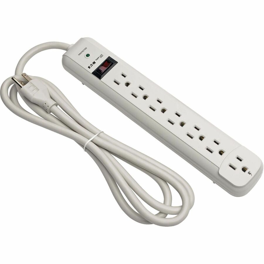 Eaton 7 Outlet 7,500 J Surge Protector | 6 ft Cord, Heavy Duty