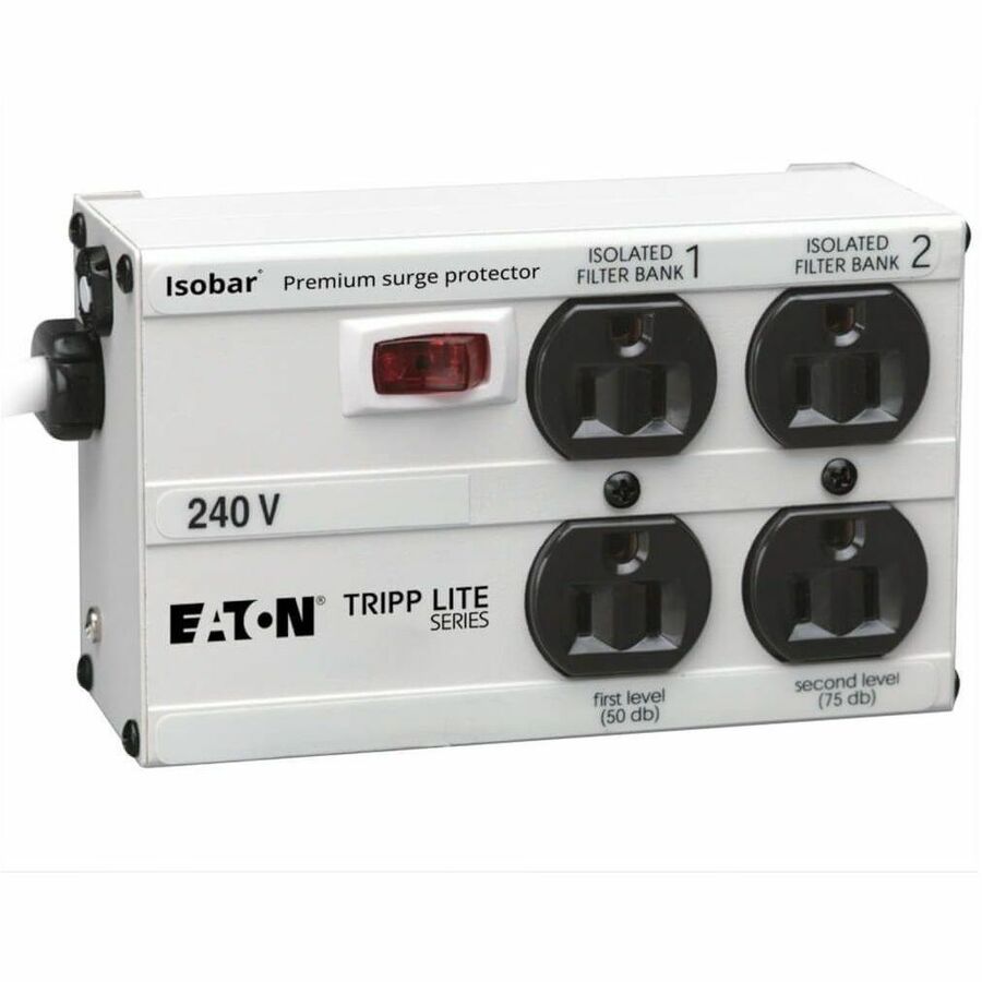 EATON TRIPP LITE SERIES ISOBAR 4-OUTLET 230V SURGE PROTECTOR, 6 FT. (1.83 M) COR