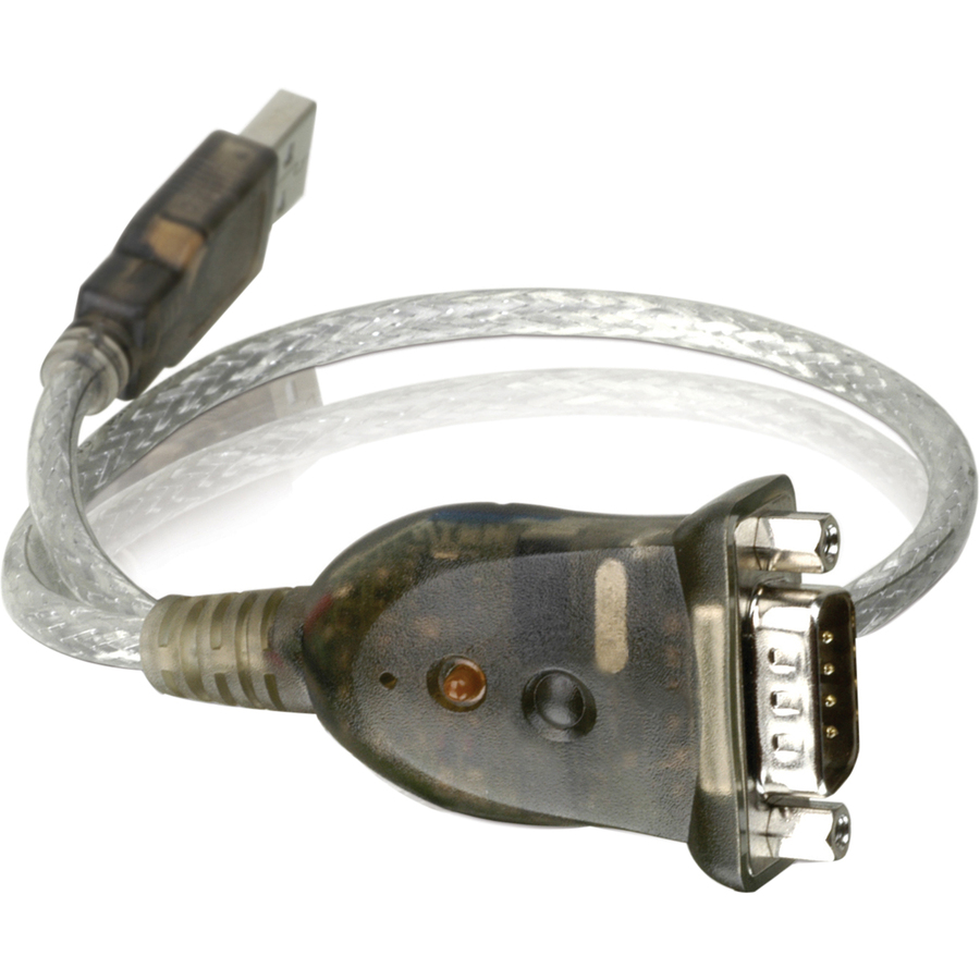 USB TO RS-232 ADAPTER - USB TYPE A LEFT CONNECTOR - MALE LEFT GENDER - 9 PIN D-S
