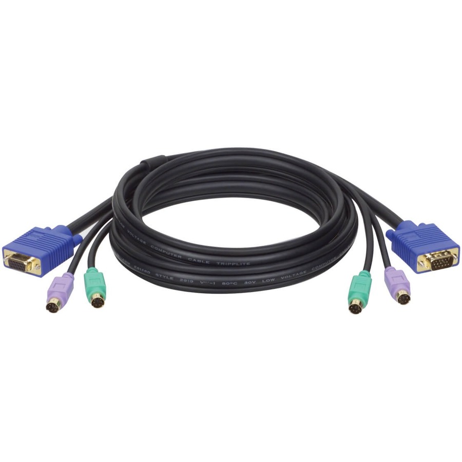 EATON TRIPP LITE SERIES PS/2 (3-IN-1) CABLE KIT FOR KVM SWITCH B007-008, 10 FT.
