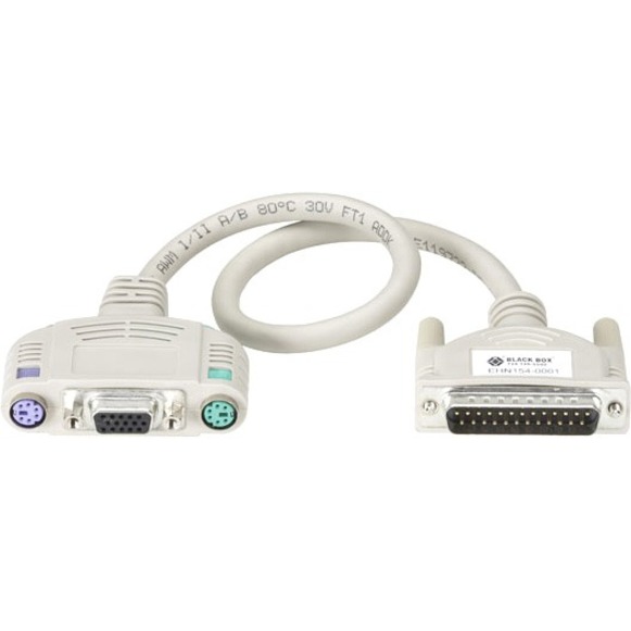 KVM USER CABLE, KEYBOARD/MONITOR/MOUSE CABLE WITH AUDIO - PS, PS/2 STANDARD, 1-F