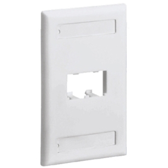 SGL GANG V FACEPLATE ACCEPTS 2 MINI COM