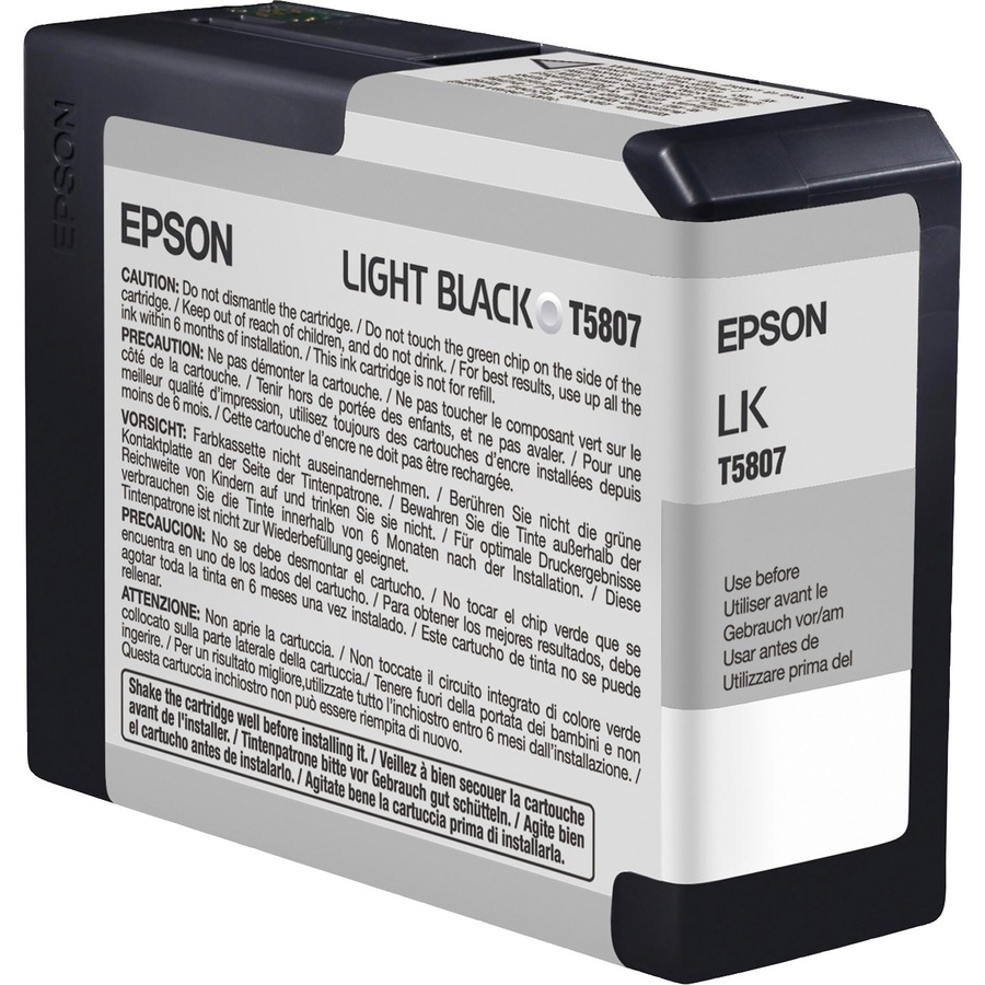Epson T5807 Light Black Ultrachrome K3 Ink Cartridge | T580700