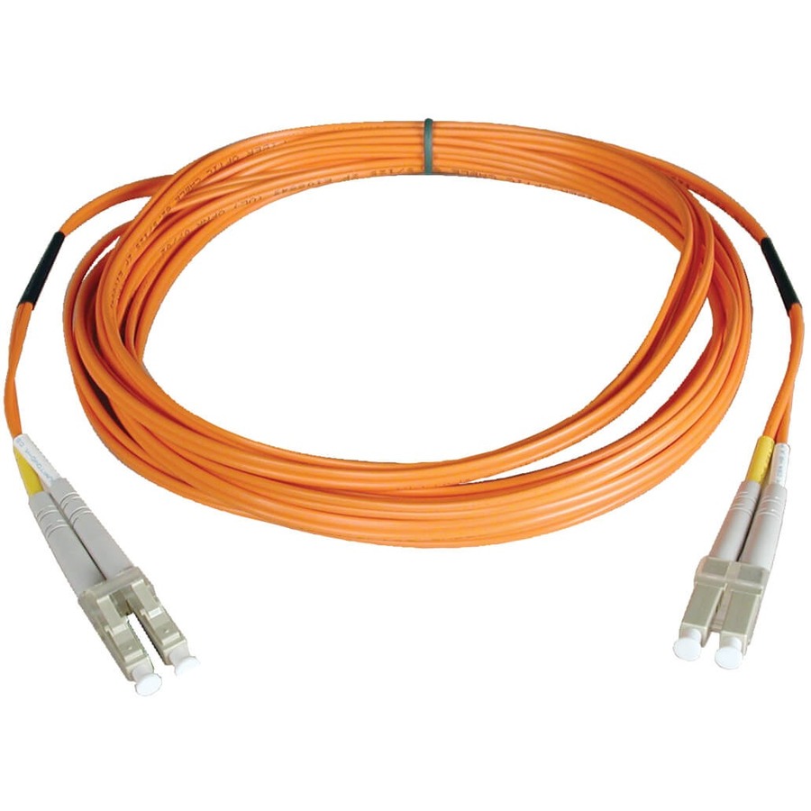 FIBER PATCH CABLE - MALE LEFT GENDER - MALE RIGHT GENDER - LC DUPLEX RIGHT CONNE