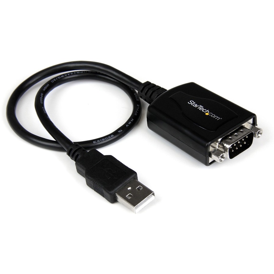 1 FT USB TO RS232 SERIAL DB9 ADAPTER CABLE WITH COM RETENTION - TAA - ADD AN RS-