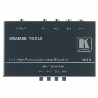 4X1COMPOSITE VIDEO MECHANICAL SWITCHER.