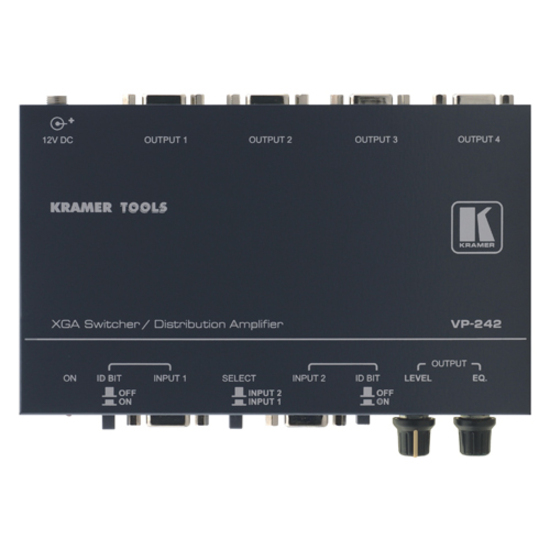 THE VP-242 IS A HIGH-PERFORMANCE SWITCHER FOR COMPUTER GRAPHICS VIDEO SIGNALS WI