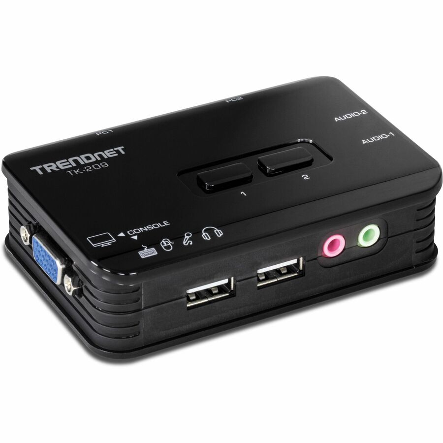2-PORT USB KVM SWITCH KIT W/AUDIO (INCLUDE 2 X KVM CABLES)