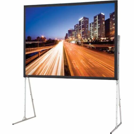 ULTIMATE FOLDING SCREEN WITH HEAVY-DUTY LEGS, 12, 6, NTSC, FLEXIBLE MATT WHITE
