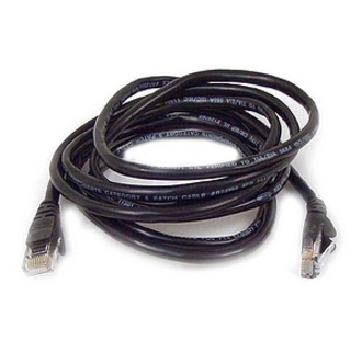 25FT CAT5E BLACK SNAGLESS