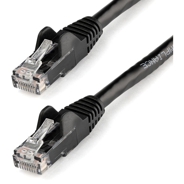 StarTech Snagless Cat6 UTP Patch Cable - ETL Verified (Black) - 3 ft. (N6PATCH3BK)